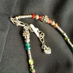 Multicolored silver beaded necklace by Brighton
